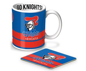 Newcastle Knights NRL Ceramic Coffee Mug and Coaster Gift Set