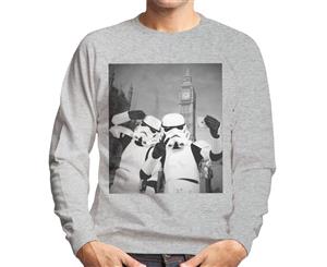 Original Stormtrooper Selfie Big Ben Men's Sweatshirt - Heather Grey