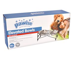 Pawise Double Elevated Pet Bowl Feeder