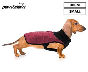 Paws & Claws 30cm Flexi Fleece Neck Pet Coat - Red