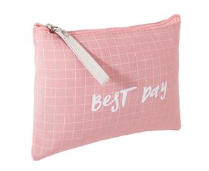 Printed Travel Toiletry Bag for Women - Pink