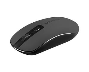 Promate SUAVE.BLK 2.4Ghz Wireless 1600dpi Optical USB Mouse. Plug & Play. High Precision with Ergonomic slim Contoured Shape. Auto-Power Saving