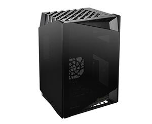 Silverstone LD03 Black ITX Gaming Case Stack Effect Design Tempered Glass For CPU Cooler Supports Upto 190mm Graphs Card Supports Upto 274mm 2XPC