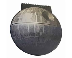 Star Wars Notebook Death Star Shaped Official A5 - Black