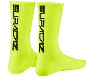 Supacaz SupaSox Straight Up Cycling Socks Neon Yellow/Black