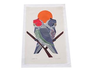 The Linen Press Organic Cotton Tatiana Clauzet Gang Gang Cockatoo Tea Towel