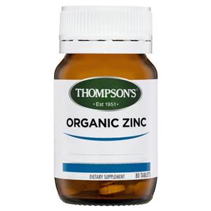 Thompson's Organic Zinc 80 Tablets