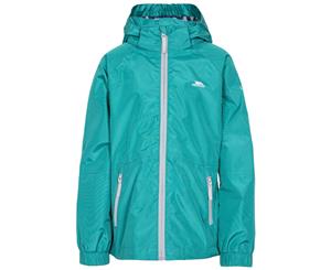 Trespass Childrens Girls Fenna Waterproof Jacket (Ocean Green) - TP4635