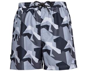 Trespass Mens Chiggers Mid Length Swim Shorts (Black Camo) - TP4691