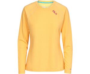 Trespass Womens/Ladies Cali Quick Dry Half Zip Long Sleeve Running Top - Clementine