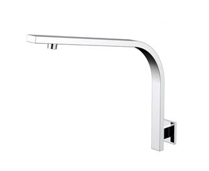 VALE Wall Mounted High Curved Goose Neck Shower Arm - Chrome