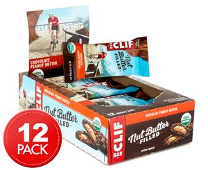 12 x CLIF Energy Bar Nut Butter Filled Chocolate Peanut Butter 50g