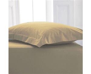 1500TC Pure Cotton European Pillowcases Pair -- MOCHA