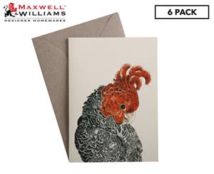 6 x Maxwell & Williams Marini Ferlazzo Birds Greeting Card - Gang Gang