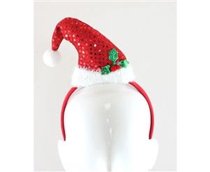 Adult Kids Christmas Xmas Novelty Headband Hat Costume [Design Santa Hat]