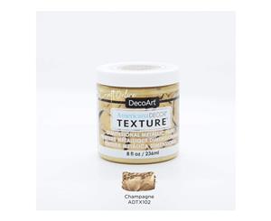 Americana Decor Texture Metallics 8oz - Champagne