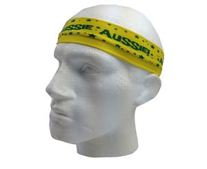 Aussie Flag Australia Headband For Tennis Australia Day Costume - Yellow