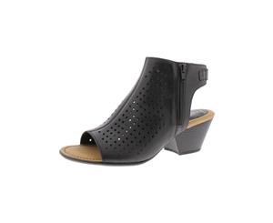 B.O.C. Womens Thebe Leather Cut-Out Mule Sandals