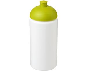 Baseline Plus 500Ml Dome Lid Sport Bottle With Grip (White/Lime Green) - PF2819