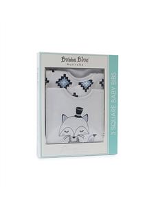 Bubba Blue Mr Fox 3 Pack Bib Gift Box