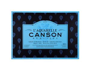 Canson Heritage Watercolour Block - 20 Sheets - 300gsm - 14" x 20" (36 x 51cm) - ROUGH