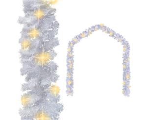 Christmas Garland with LED Lights 20m White Home Holiday Festival Deocr