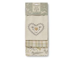 Cooksmart 3 Pack Woodland Tea Towels