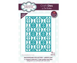 Creative Expressions Craft Dies By Sue Wilson-Linear Leaf Background