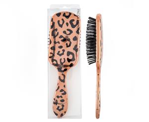 Cushion Paddle Brush - Rose Gold Leopard