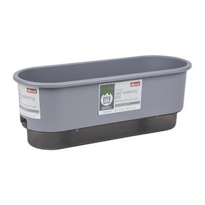 Decor 400mm Concrete Oblong Self Watering Pot