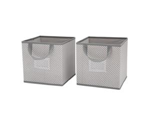 Delta Children 2 Piece Storage Cube Set Infinity Light Grey