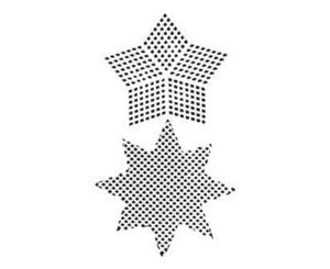 Dina Wakley Media Stencils 6Inchx9inch Plastic Canvas Stars