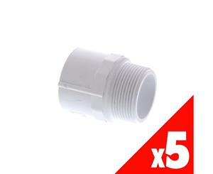 Dura Valve Socket PVC 40mm Pressure Pipe Fitting Plumbing Water 5 PACK