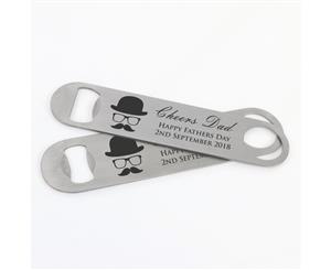 Engraved Stainless Steel Bottle Opener Fathers Day