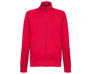 Fruit Of The Loom Mens Lightweight Full Zip Sweatshirt Jacket (Red) - RW4500