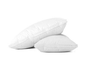 Giselle Bedding Pillow Duck Feather Down Pillows Twin Pack Standard Size Hotel