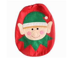 Happy Santa Toilet Seat Cover Christmas Bathroom-C