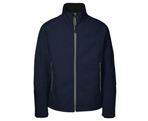 Id Mens Functional Full Zip Fitted Soft Shell Jacket (Navy) - ID158