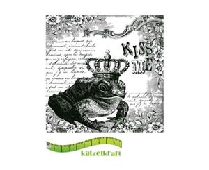 Katzelkraft - Rubber stamp Kiss Me - French style