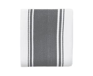 Love Colour Striped Tea Towel Slate Grey