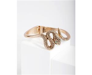 Lovisa Antique Gold Snake Cuff