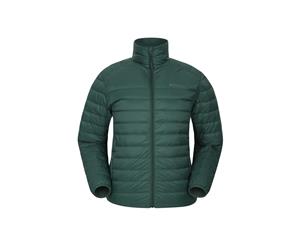 Mountain Warehouse Mens Lightweight Down Jacket 90% Down 10% Feather Filling - Khaki