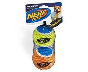 NERF Dog Large 2-Pack Tennis Ball Squeaker - Multi