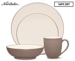 Noritake Colorwave Clay 16-Piece Fine Stoneware Dinner Set