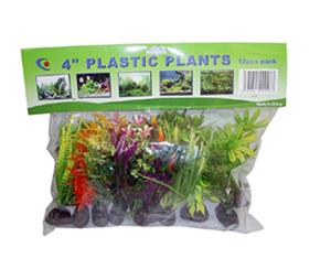 Petworx 4" Fluro Plastic Plant 12 Pack