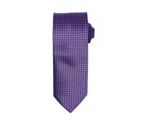 Premier Mens Puppy Tooth Formal Work Tie (Pack Of 2) (Purple) - RW6947