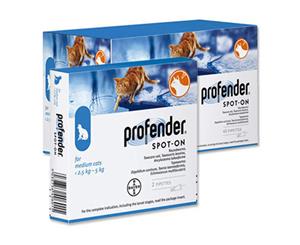 Profender Cat Allwormer Broad Spectrum Control 2.5-5kg 20's (P5906)