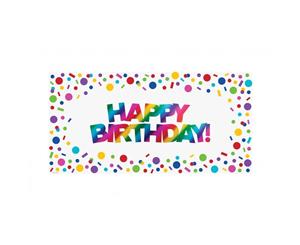 Rainbow Party Supplies Rainbow Foil Happy Birthday Banner