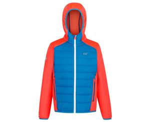 Regatta Childrens/Kids Kielder Iv Lightweight Hybrid Jacket (Petrol Blue/Fiery Coral) - RG4069