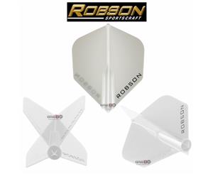 Robson - Plus Moulded - Standard Dart Flights - Clear